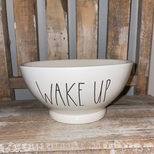 Rae Dunn “WAKE UP” cereal bowl